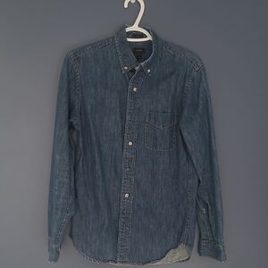 J. Crew Denim Blue Casual Button Down Shirt
